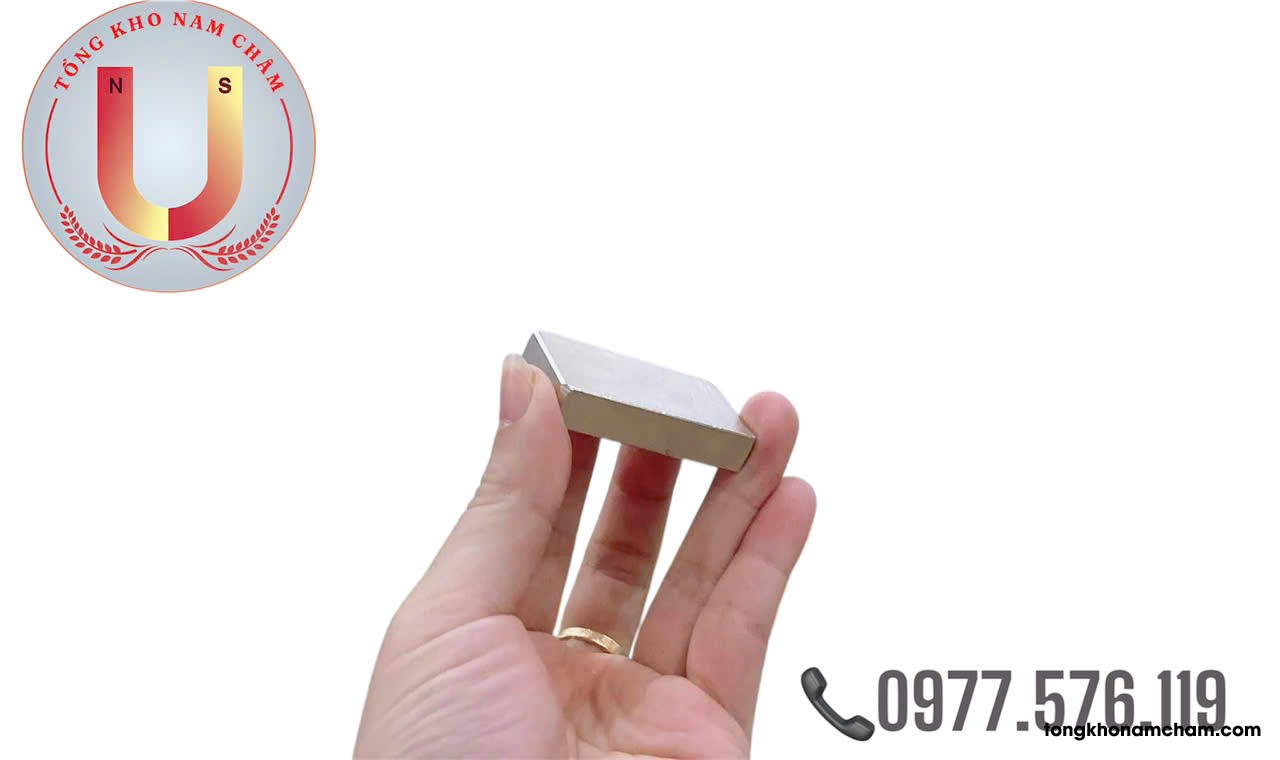 Nam châm chữ nhật siêu mạnh 50x30x10mm