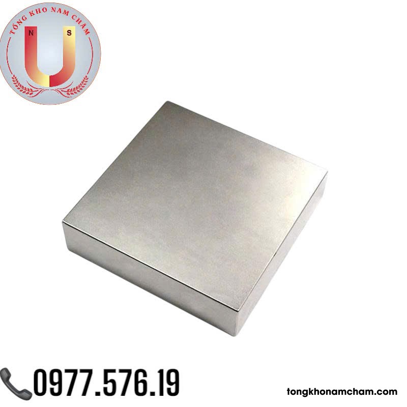 Nam châm đất hiếm, lực từ mạnh 100x100x30mm