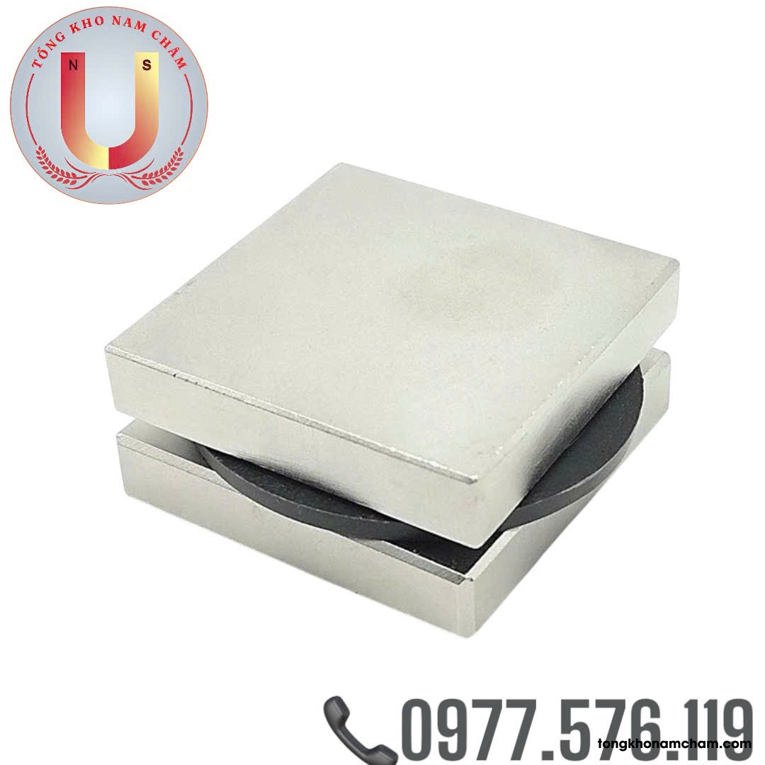 Nam châm đất hiếm, lực từ mạnh 50x50x15mm
