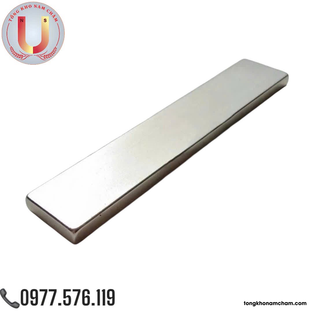 Nam châm đất hiếm, nam châm siêu cường 100x20x5mm
