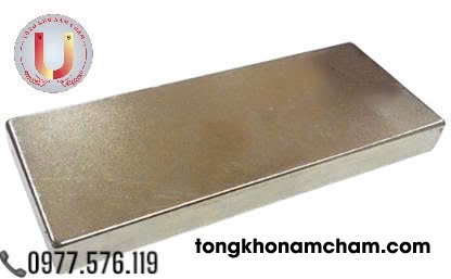 Nam châm đất hiếm, nam châm trắng lực từ mạnh 100x50x10mm