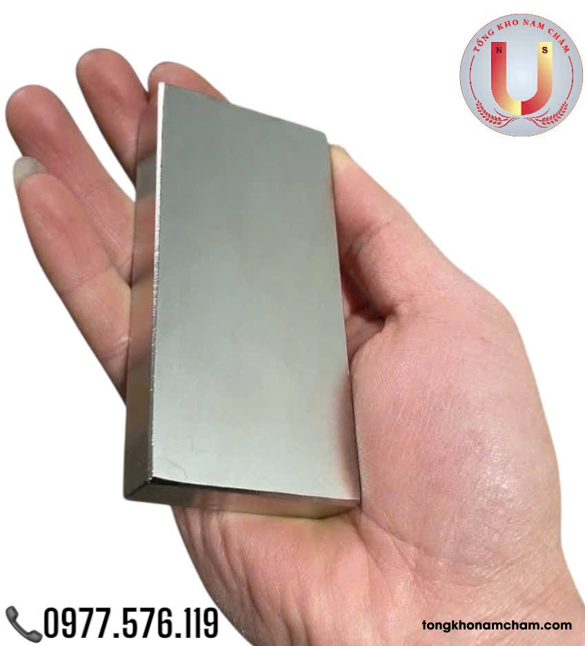 Nam châm viên đất hiếm 100x50x20mm, nam châm hình chữ nhật